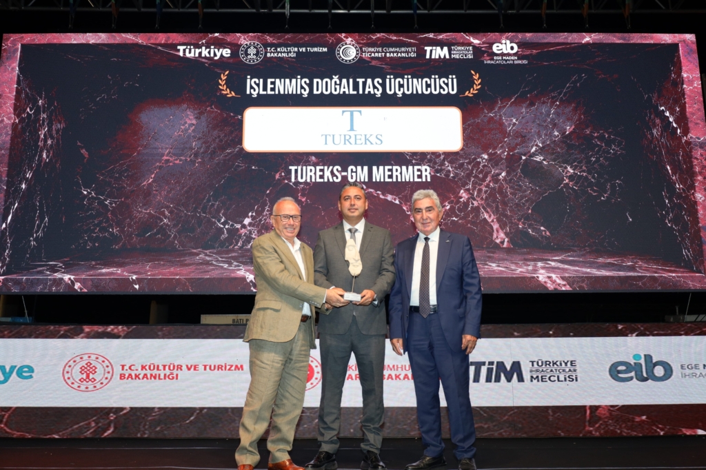 Tureks 2025 Yılı Doğal Taş İhracat Performansıyla Dört Ayrı Ödül Kazandı