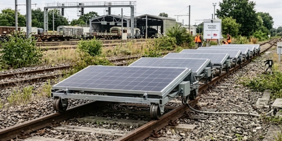 Fransa Ulusal Demiryolları Atıl Hatları Güneş Enerjisi Santraline Dönüştürmek İçin Test Başlattı