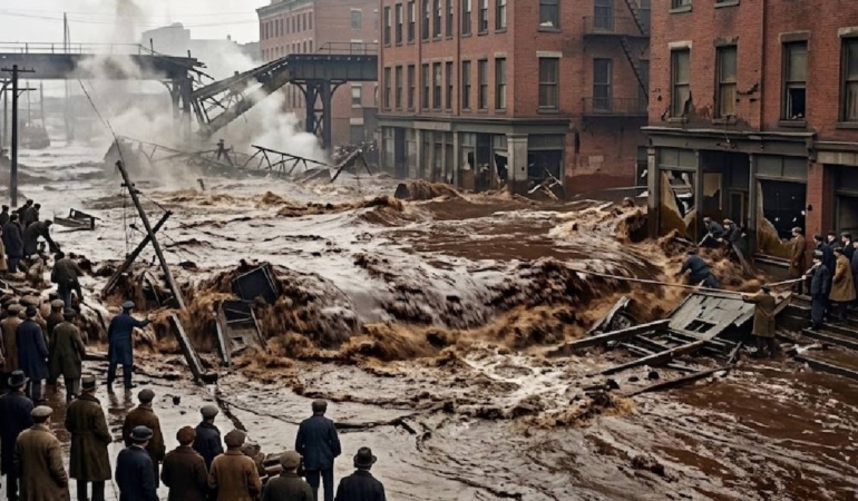 Boston'da 1919'da Patlayan Dev Pekmez Tankı 21 Kişinin Ölümüne Yol Açtı